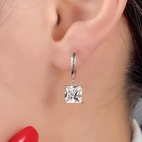 fashion contracted heart stud earrings women dazzling love female sale cubic statement zirconia jewelry earring gift hot c9h9