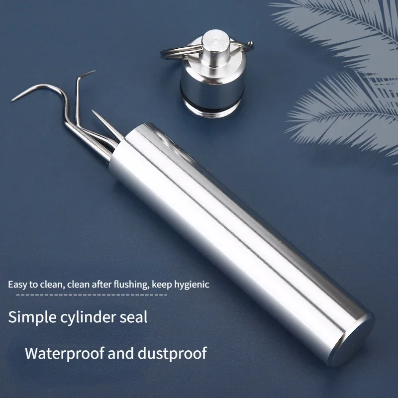 1 комплект портативной металлической нити для зубочисток из нержавеющей стали