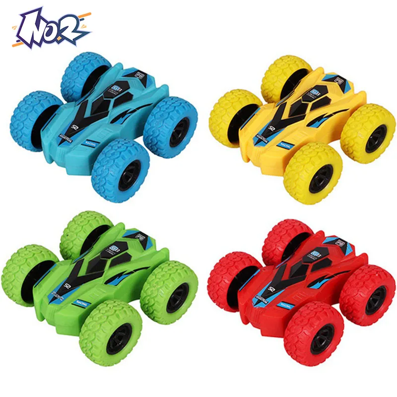 

Four-Wheel Child Friction Powered Fall-Resistant Rotate 360 Degrees Inertial Double-Sided Stunt Car Off-Road Vehicle Toy Model