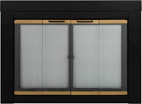 

Arrington Fireplace Glass Door, Black, Medium