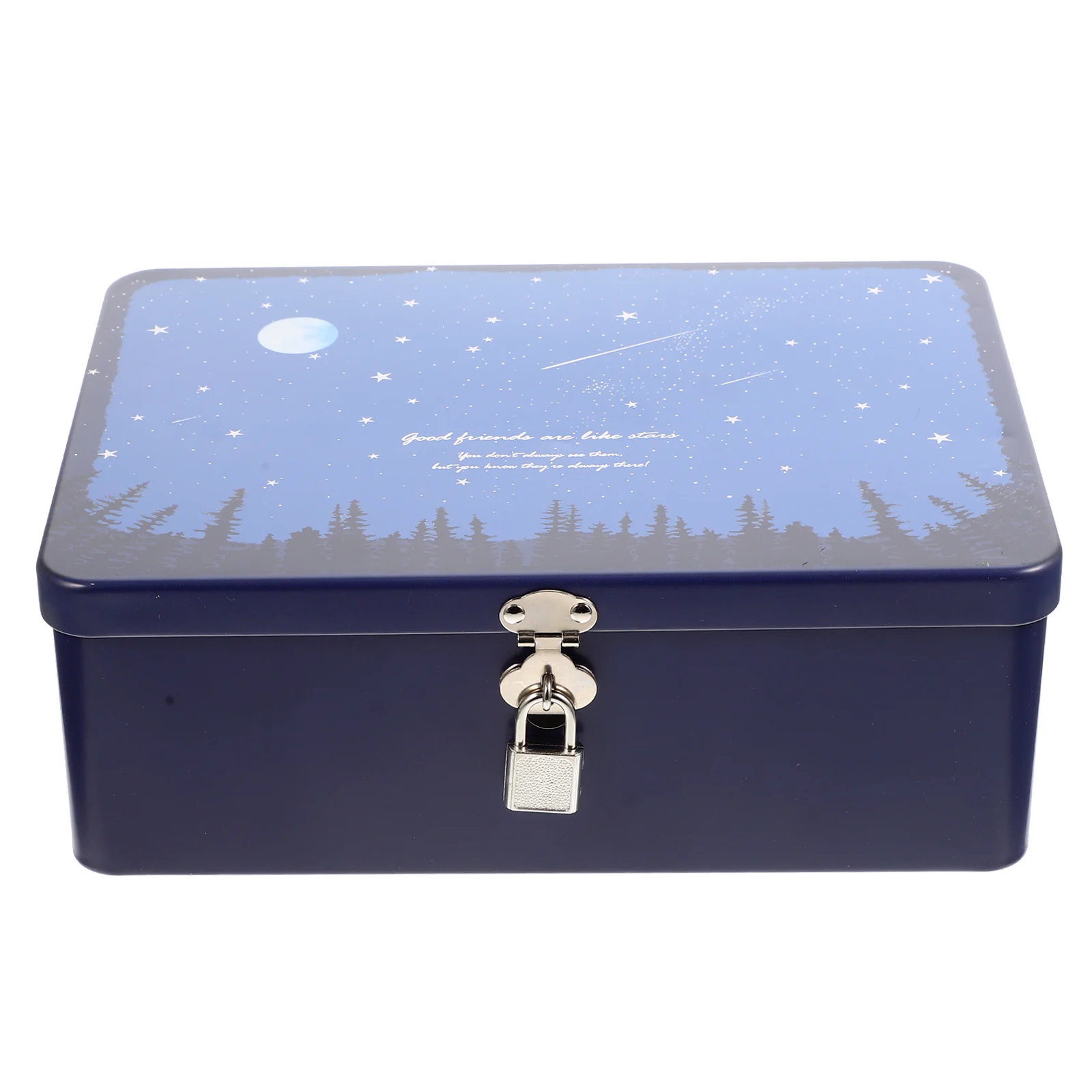 

Storage Tin Box Lock Gift Container Candy Tins Packaging Cases Wedding Vintage Small Tinplate Containers Decoration