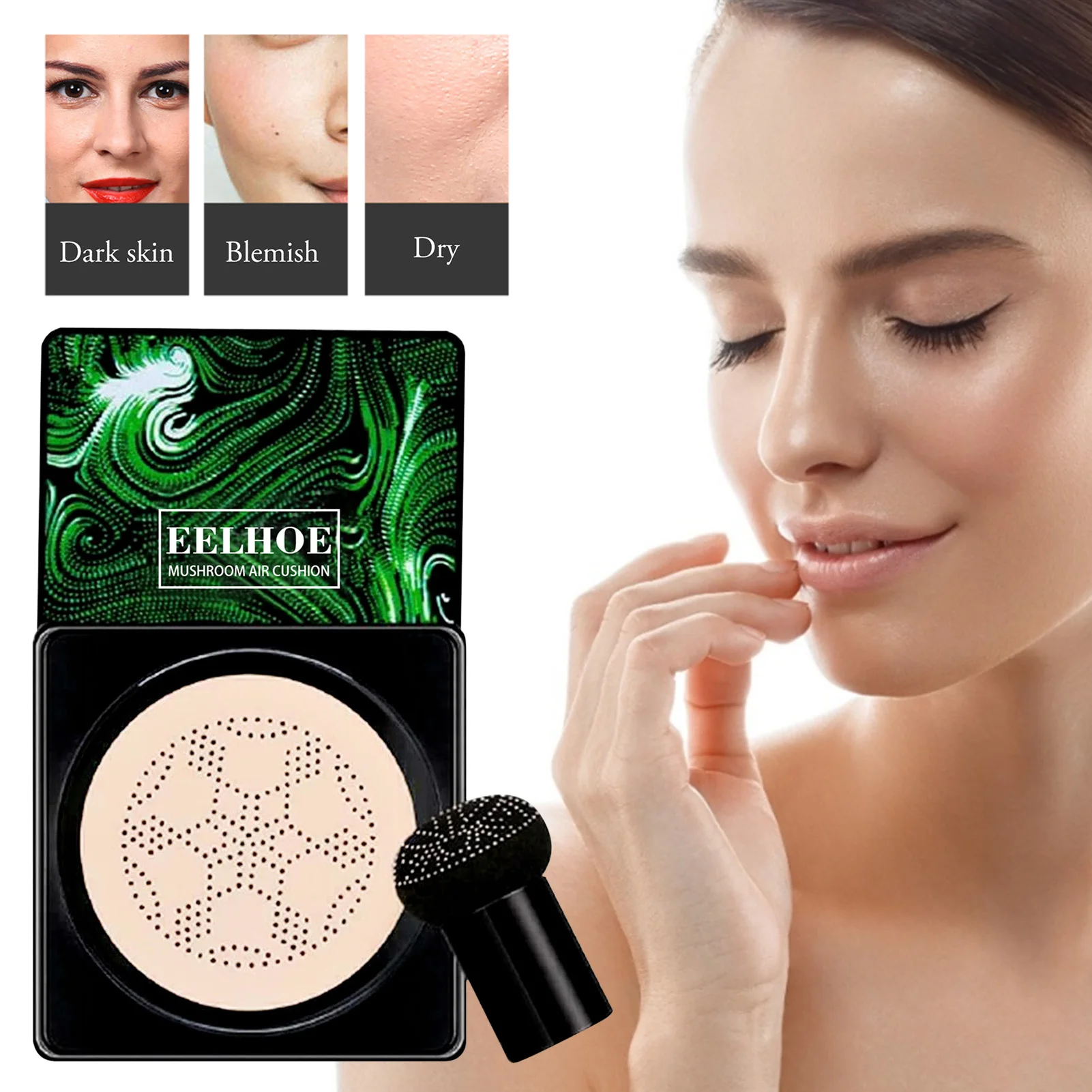 

Mushroom Head Air Cushion CC Cream Natural Moisturizing Foundation Concealer Whitening Makeup BB Cream Cosmetics