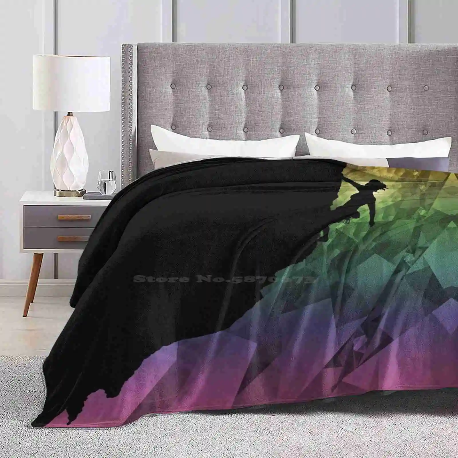 Альпинизм Радуга Мягкий теплый телефон тонкое одеяло Mindgoop J M Tellam Jane Радужный