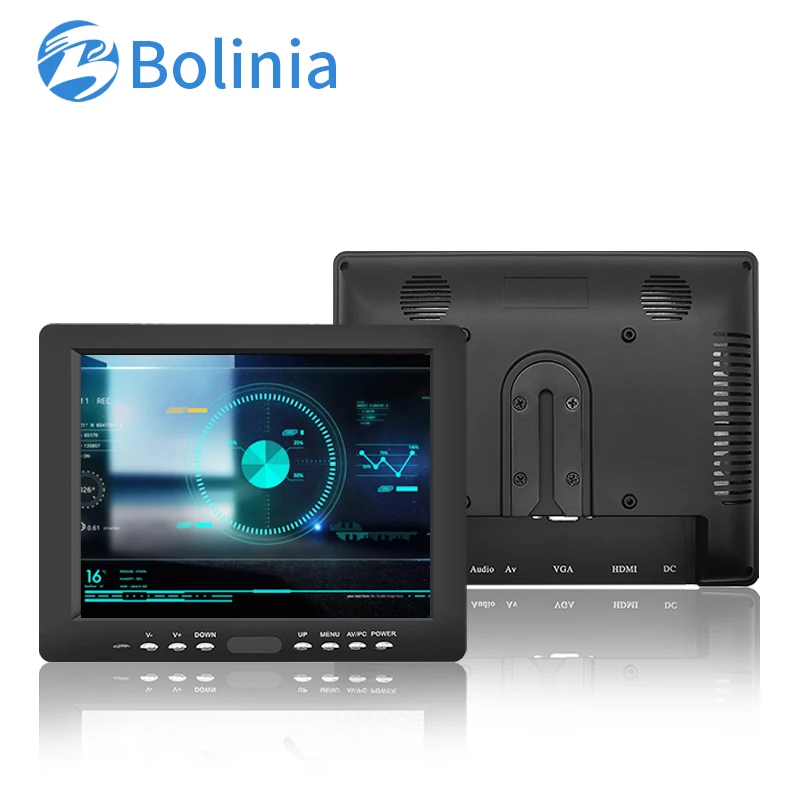 Wholesale Price 8 Inch Non-touch Plastic Industrial LED 800*600 Computer  LCD With VGA Desktop  Monitor