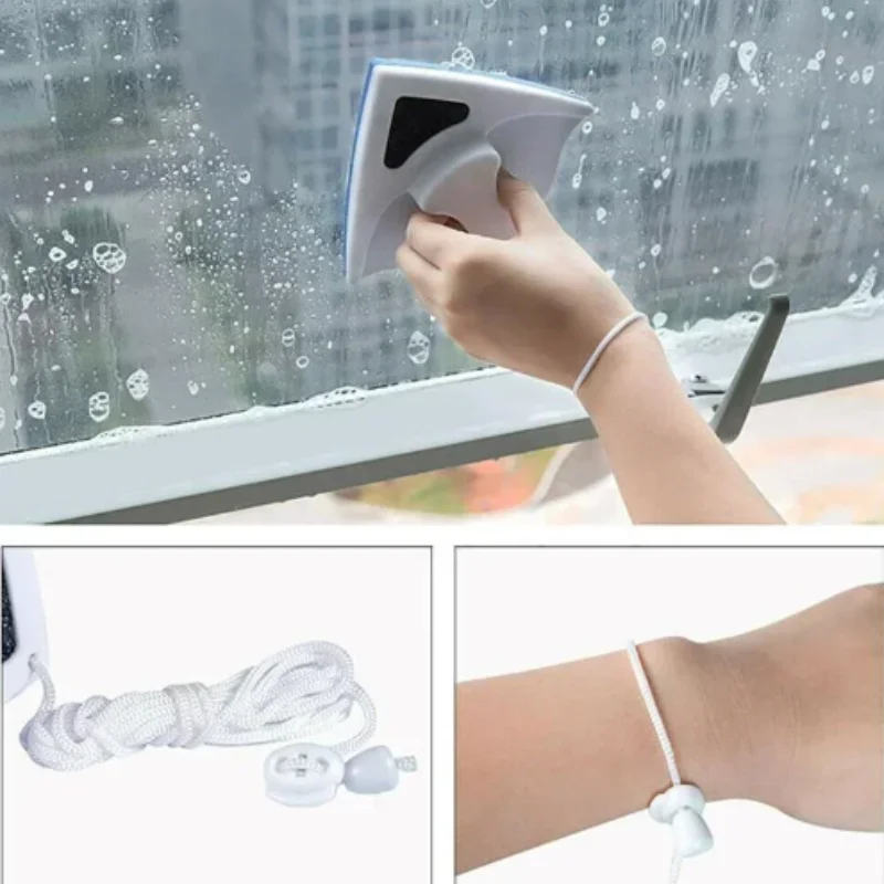 1 шт. Магнитный стеклоочиститель с двойным каркасом безопасный для здоровья
