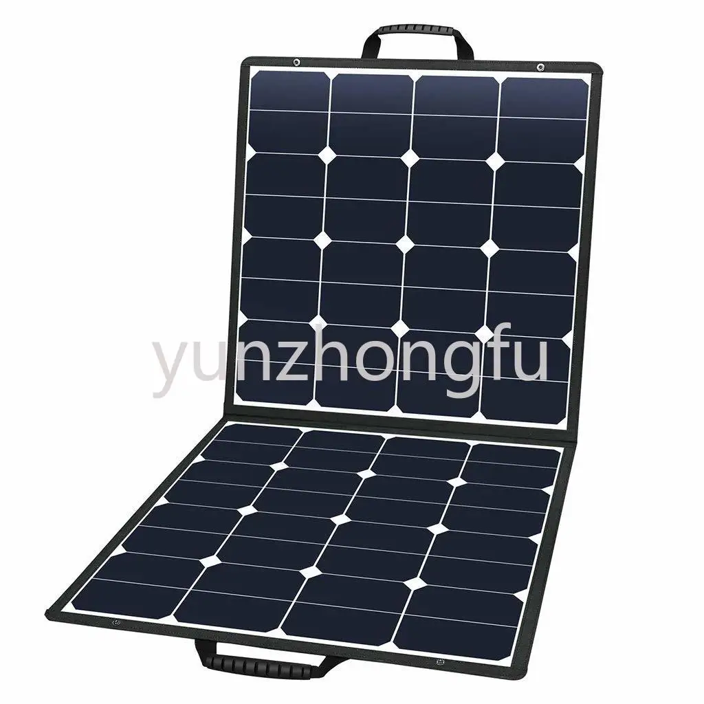 

50W Portable Solar Panel for Laptop Cell Phone Foldable Solar Charger Mini Solar Power System 5V USB 18V DC Output Compatible