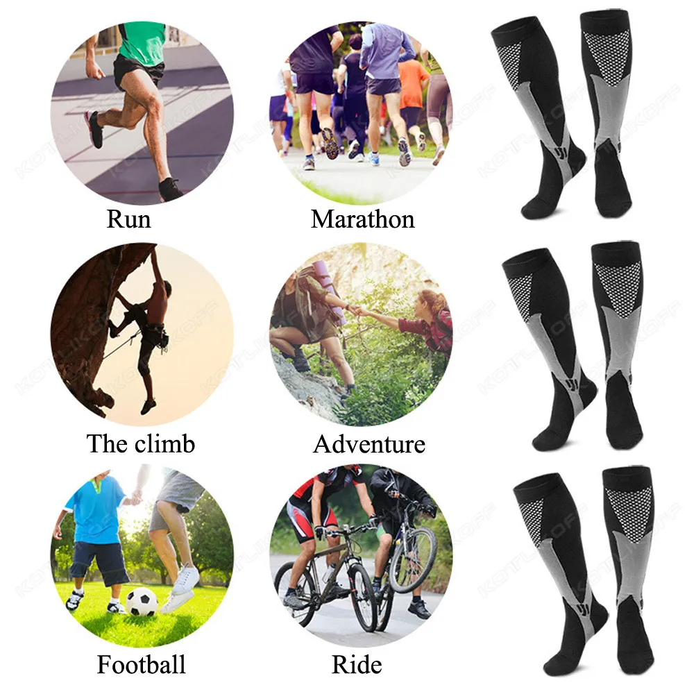 2 шт. компрессионные чулки прокладка для кровообращения акция похудения бега