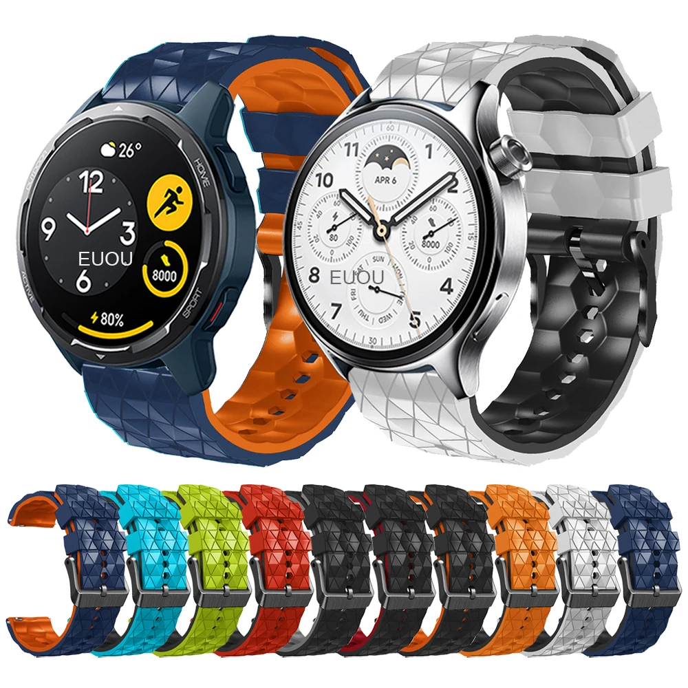 

Быстросъемный спортивный ремешок для Xiaomi Watch S1 Pro/Активный силиконовый ремешок для наручных часов Mi Watch Color 2, Аксессуары для браслета