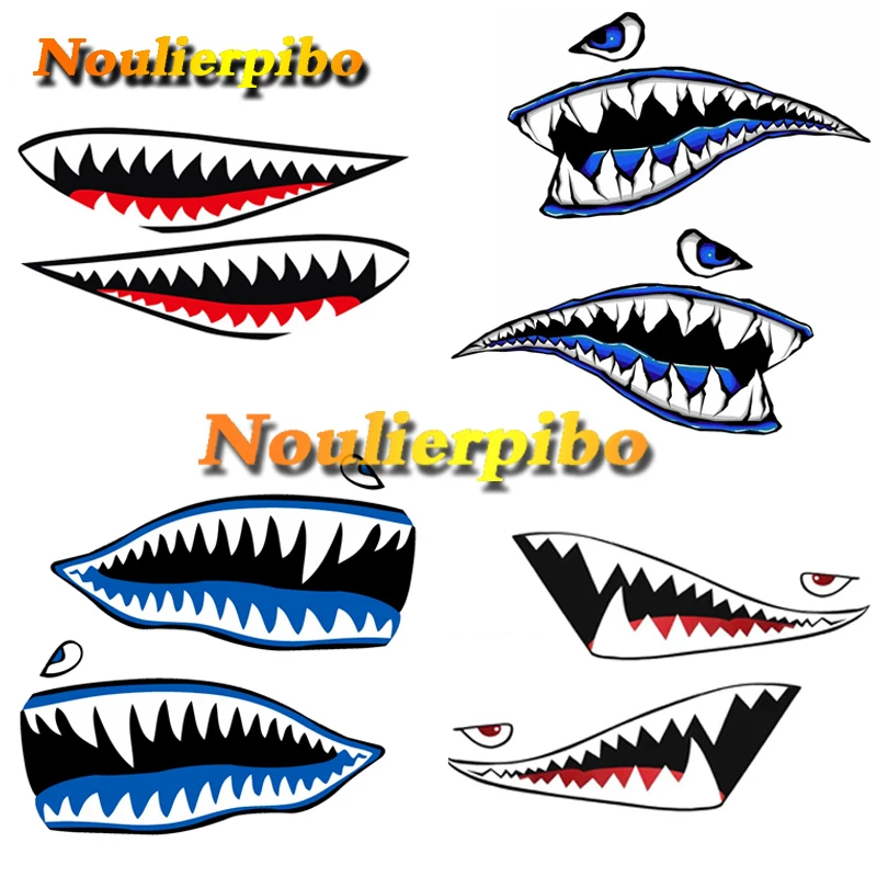 Автомобильные наклейки с тиграми акулой рот крутые автомобильные креативные