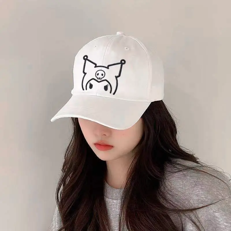 

Kawaii Sanrio Baseball Cap Kuromi Accessories Cute Beauty Cartoon Anime Embroidery Four Seasons Sun Visor Hat Toys for Girl Gift