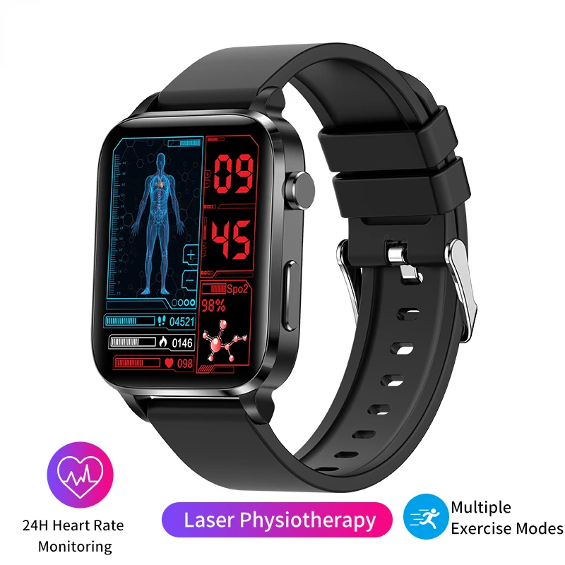 

2023 New SmartWatch Men Three high Heart rate Blood sugar Health SmartWatch Sleep Body Temperature Monitoring Hot Sale