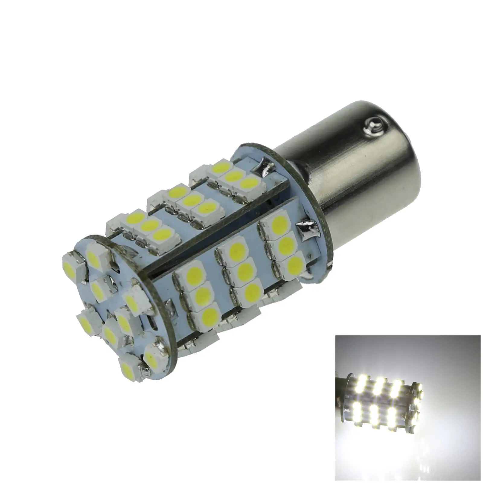 

1x Белый автоматический 1156 задний фонарь для замены 54 излучателей 1210 SMD СВЕТОДИОДНЫЙ G18 706 D019-W