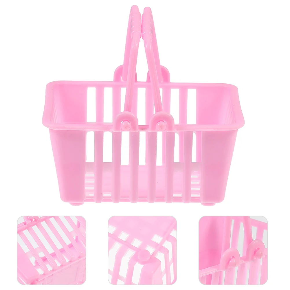 

Shopping Basket Mini Cart Baskets Kids Toysmall Grocerycandy Miniature Play Storage House Handheldpretend Playing Folding