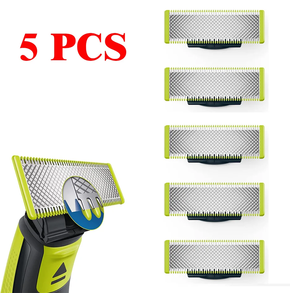 

5pcs For Philips Oneblade Replacement Blade For Philips Oneblade QP210 QP220 QP230 QP2520 QP2530 QP2527 QP2533 QP2630 QP6520