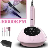 40000RPM Electric Nail Drill Manicure Machine Acrylic Gel Polish Nails Sander Pause Mode Professional Nail Art Salon Equipment