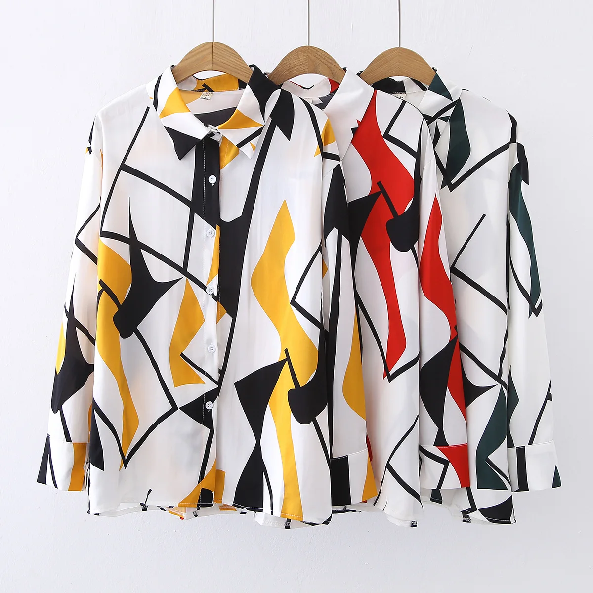 

Floral Printed Shirt Blouse with Button Women Clothing 2022 Newest Top Elegant Office Lady Long Sleeve Women's Fashion T-shirts