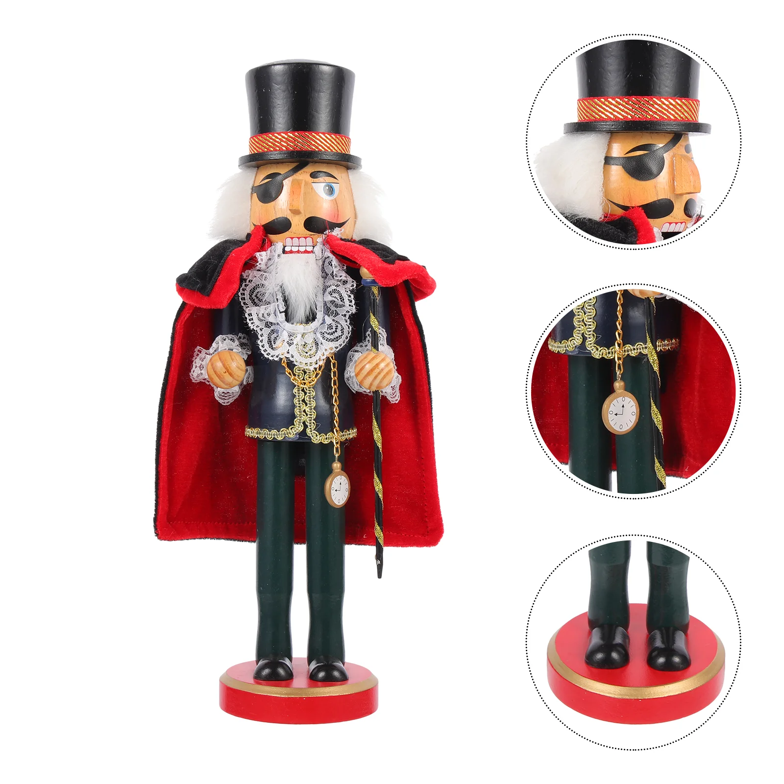 

Pirate Nutcracker Kids Wooden Toys Tall Traditional Outdoor Ornaments Nutcrackers Craft Child Holiday Desktop Christmas