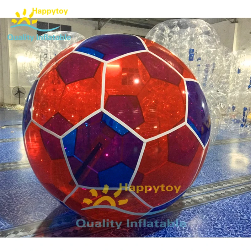Прозрачный надувной шар в форме футбольного мяча для игр воде