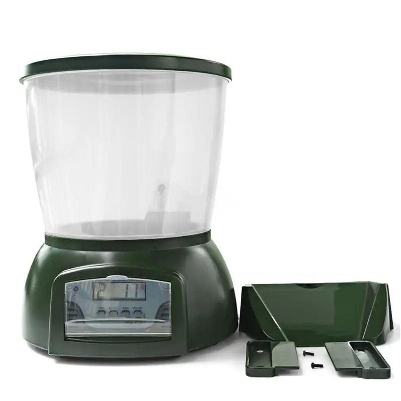 

Automatic Pond Fish Feeder Fish Food Dispenser Fish Tank Digital Aquarium Timer Feeder With LCD display Fish Feeders For Pond