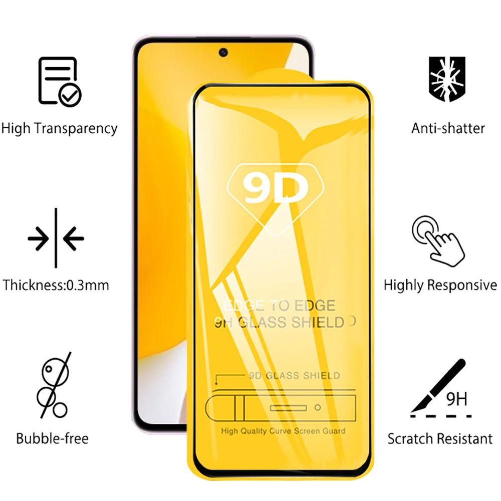 Pelicula or Xiaomi 12T Pro Global 11T 12 Lite Tempered Glass Mi 11 Lite 5G NE Screen Protector Redmi Note 11 10 Pro Glass Film