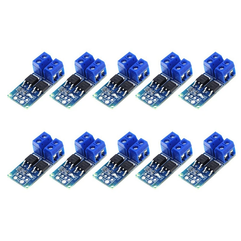 

10PCS DC 5V-36V 15A(Max 30A) MOSFET MOS FET Trigger Switch Driver Module 0-20Khz PWM Regulator Control Panel