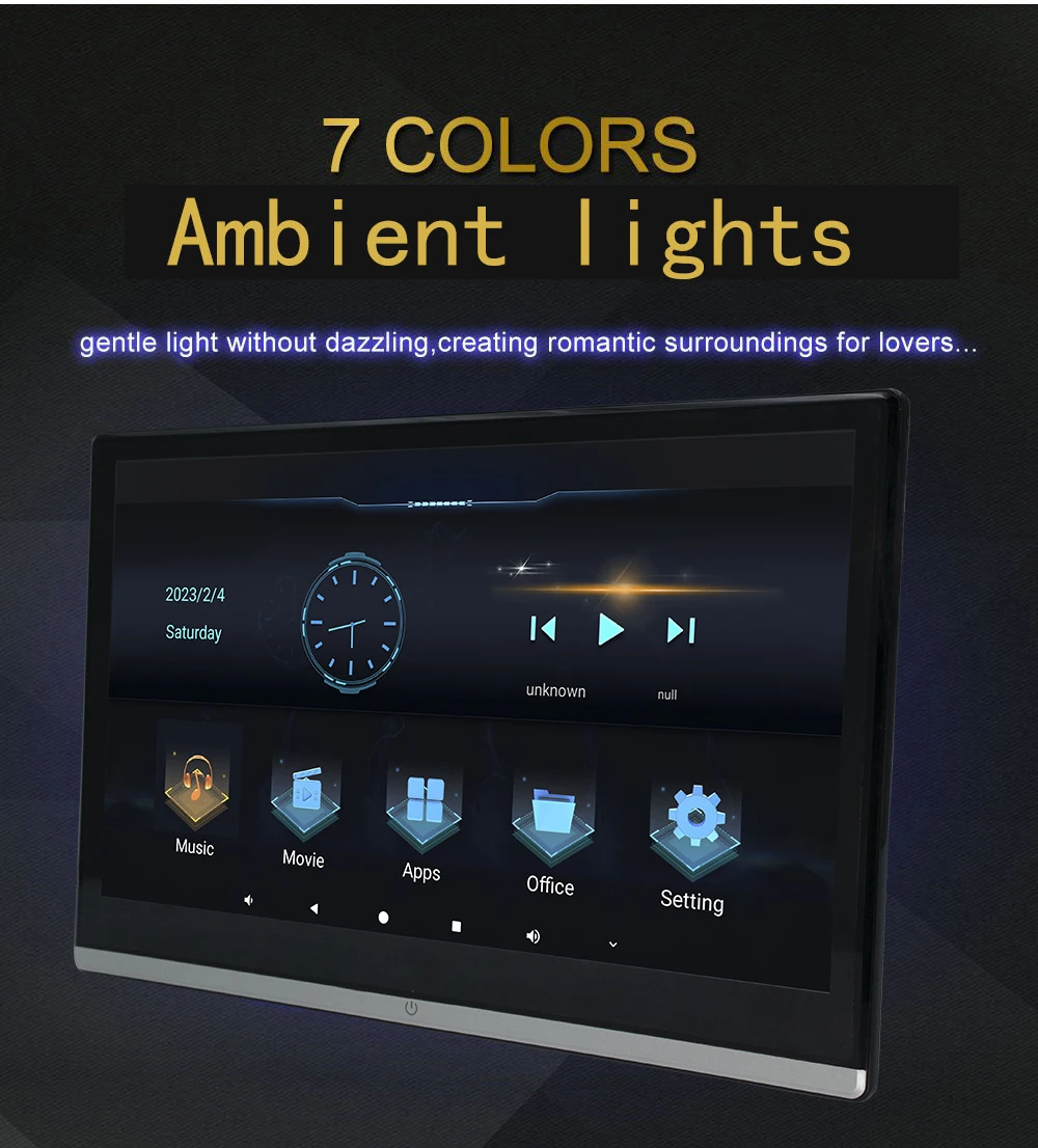 KANOR 13 3 &quotAndroid 8core развлечение на заднем сиденье 1920*1080 Видео сенсорный экран MP5