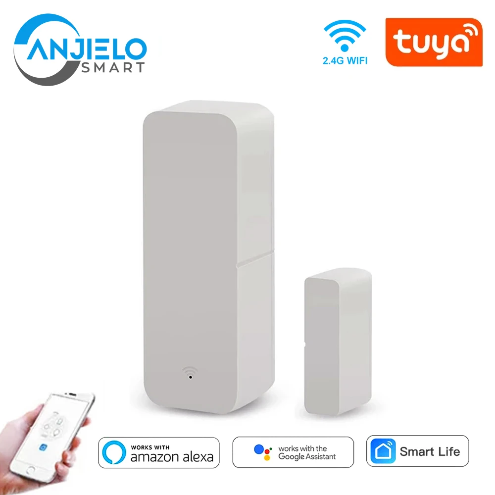 Tuya Smart WiFi Alarm Door Opening Detectors Cell phone APP Remote Alarm Alexa Google Home Smart Life Door Sensor enlarge