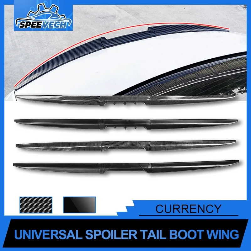 

Горячая Распродажа Tailorable универсальный спойлер Задняя Крышка багажника матовый черный и углеродное волокно высокое качество