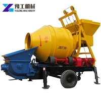 yg super quality concrete mixer self loading with truck price 30kw mobile concrete mixer and pumping machine