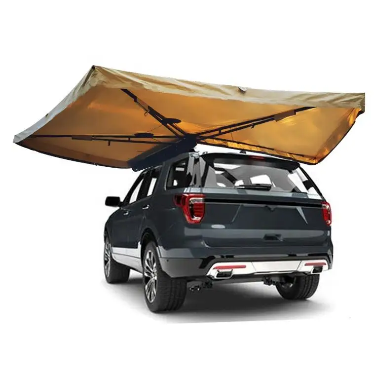 

270degree Hard Canvas Hard Bracket 2.0m Radius 4-5 Person Camping Car Side Tent Car Side Awning