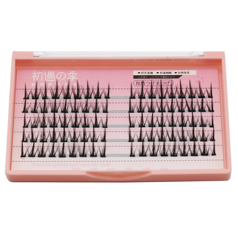 

Grafted fishtail eyelashes natural single cilia false eyelashes hand-knitted eyelashes makeup false eyelashes