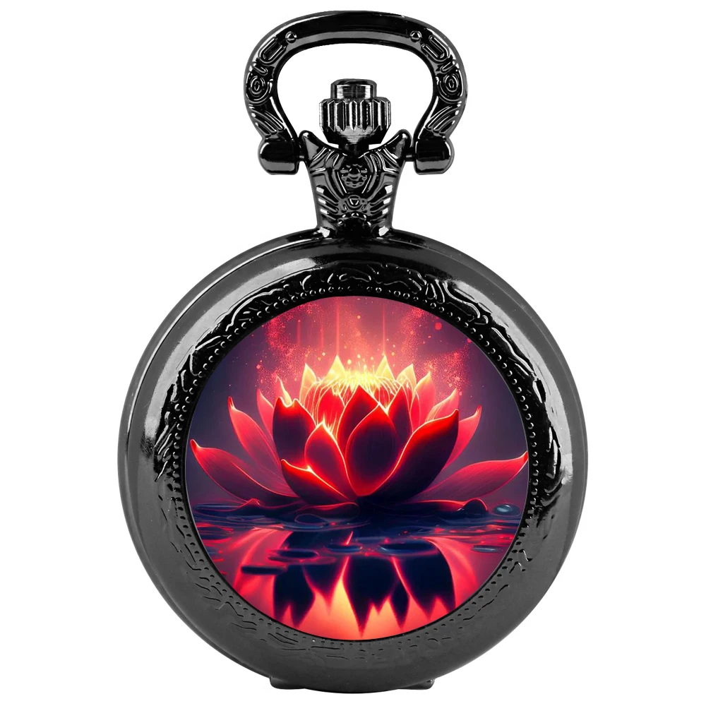 Дизайнерские стеклянные кварцевые карманные часы Yehuo Honglian-классический модный