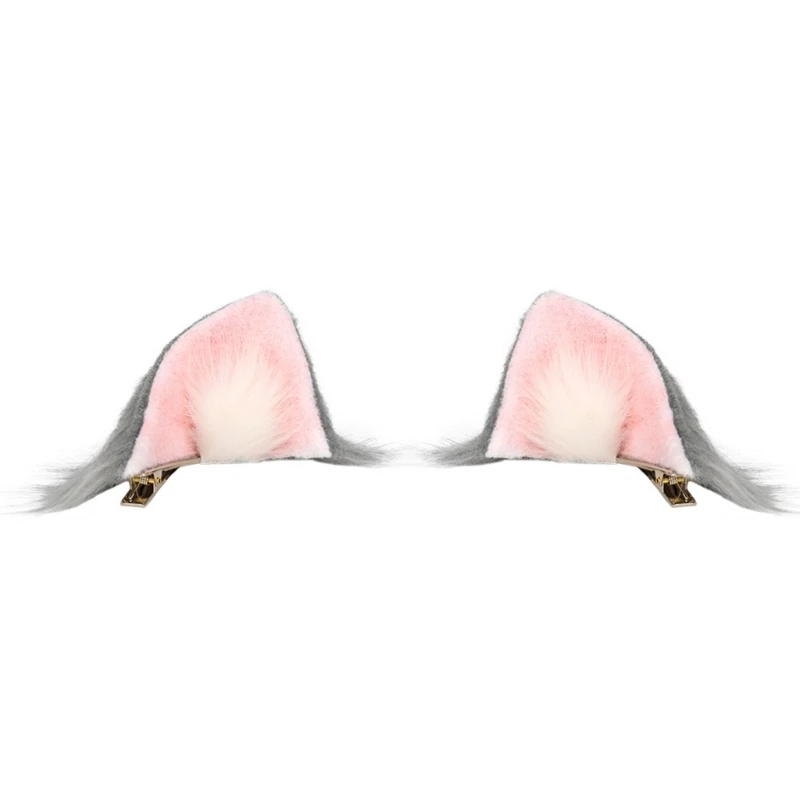 

Plush Ear Hair Ear Barrette Hair Clip Ear Hairpin Hair Accessories Ear Cosplay