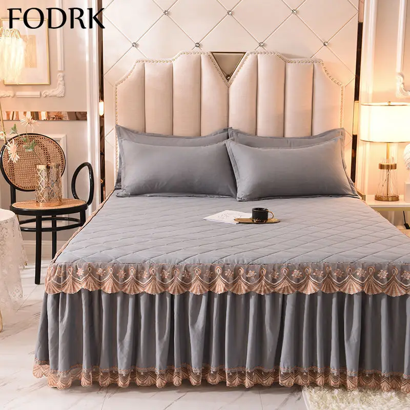 

3pcs Cotton Sheets for Bed Thick Warm Elastic Fitted Linens Queen Mattress Pad Bedspread 2 Seater Bedsheet Set Bedding and Cover