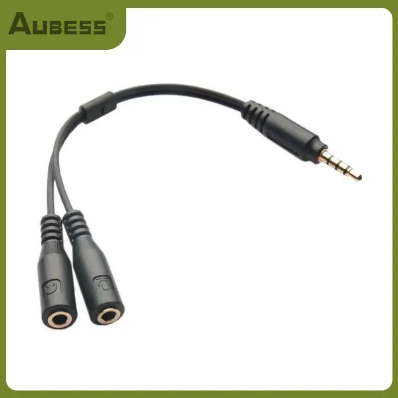 

Portable Splitter 3.5mm Adapter Stereo Audio Cable Adapt Headset Mic Or Xiaomi Mobile Phone Accessories Male To 2 Female Type C