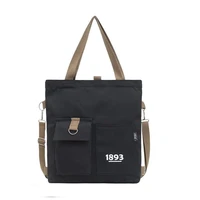 women single shoulder bag double shoulder bag high capacity portable canvas handbag student bag multiple pockets school bag