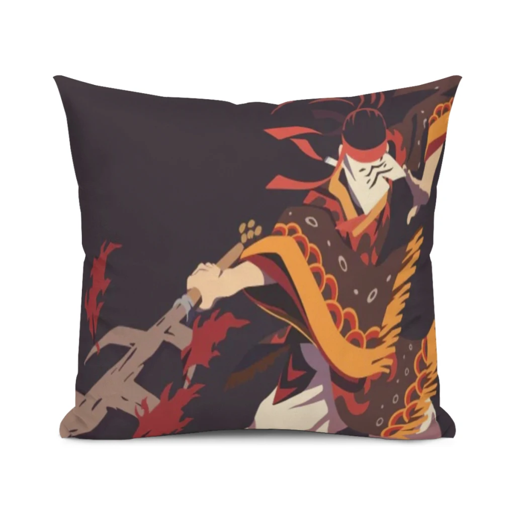 

Sofa Cushion Cover Cartoon Japanese Anime Demon Slayer Pillow Pillow Bedroom Sofa Animation Fashion Bed Pillow Cover