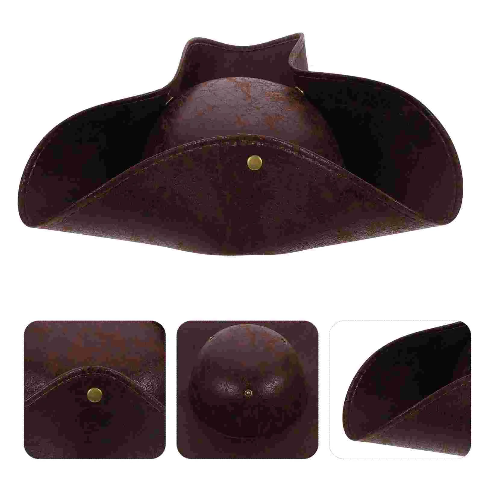 

Halloween Pirate Tricorn Hat Tricorne Hats Party Cosplay Costume Photo Prop Themed Props