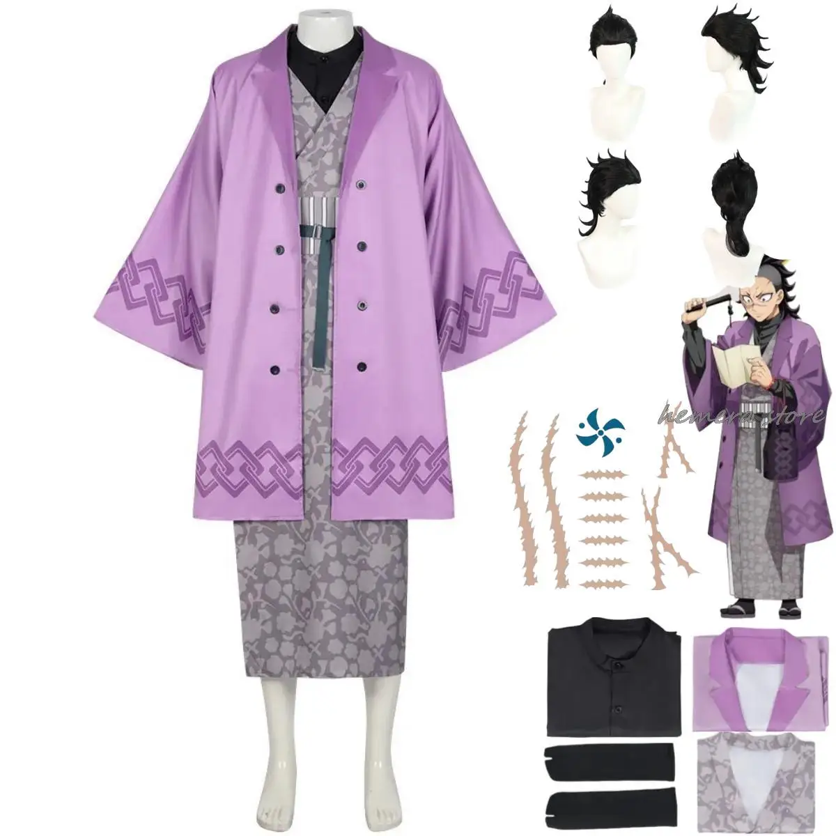 

Женское кимоно с рисунком из аниме Shinazugawa Genya