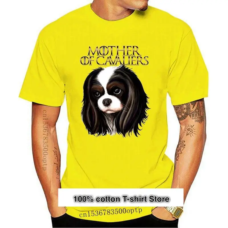 

Camiseta clásica estampada para hombre, camisa con estampado de perro Cavalier King, Charles Spaniel, regalos para cachorros