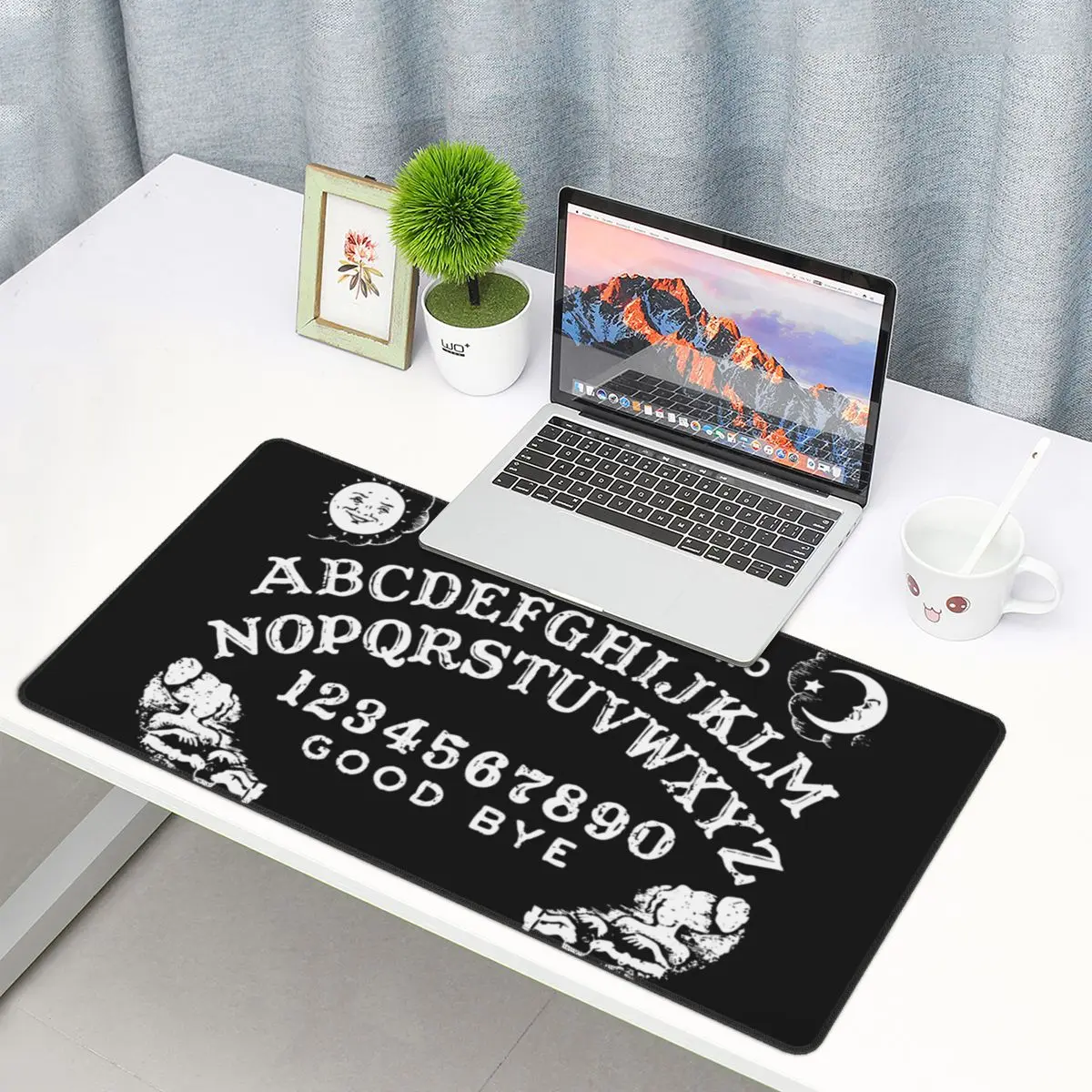 

Ouija Board Office Mouse Mat Mousepad Witch Spirit Horror Occult Ghost Death Scary Skull XXL Game Waterproof Computer Mouse pad