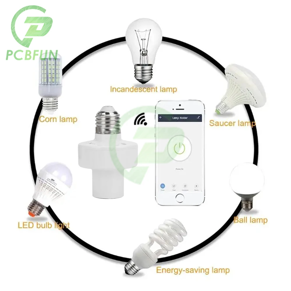 E27 умная Индукционная лампа адаптер для лампы держатель розетка цоколя датчик
