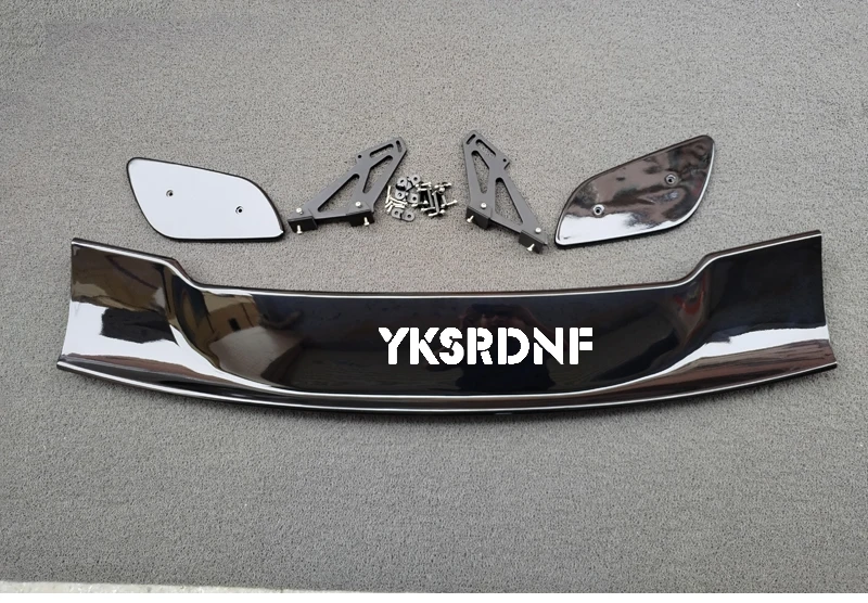 Универсальный автомобильный спойлер из углеродного волокна с рисунком для