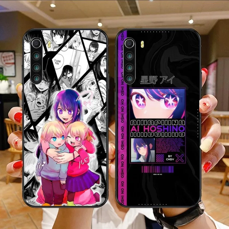 

Anime AI Oshi no ko Phone Case for Xiaomi Mi 13 12 12S 12T 11T 10T 9T Lite Pro Ultra Poco F3 F4 X4 GT Black Phone Cover Funda