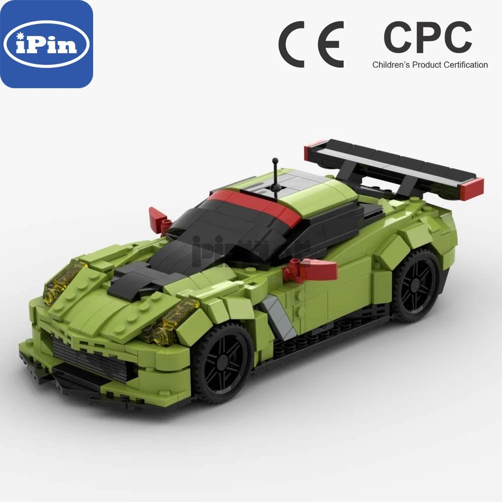 

Moc-9368 Corvette C7 Le Mans rally car static display version 687pcs Boy Gift splicing building block technology assembly