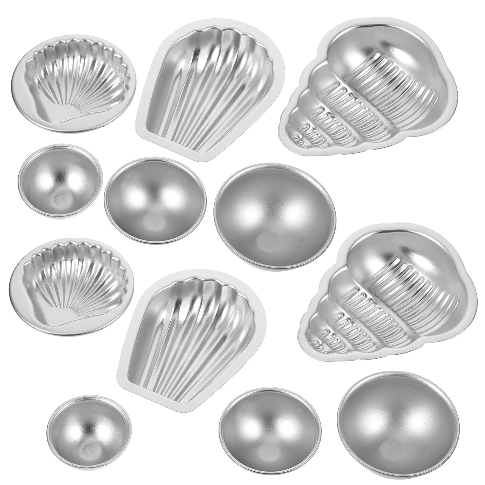 

12 Pcs Bath Salt Ball Mold Aluminium Alloy Molds Multi-function Accessory DIY Soap Handmade