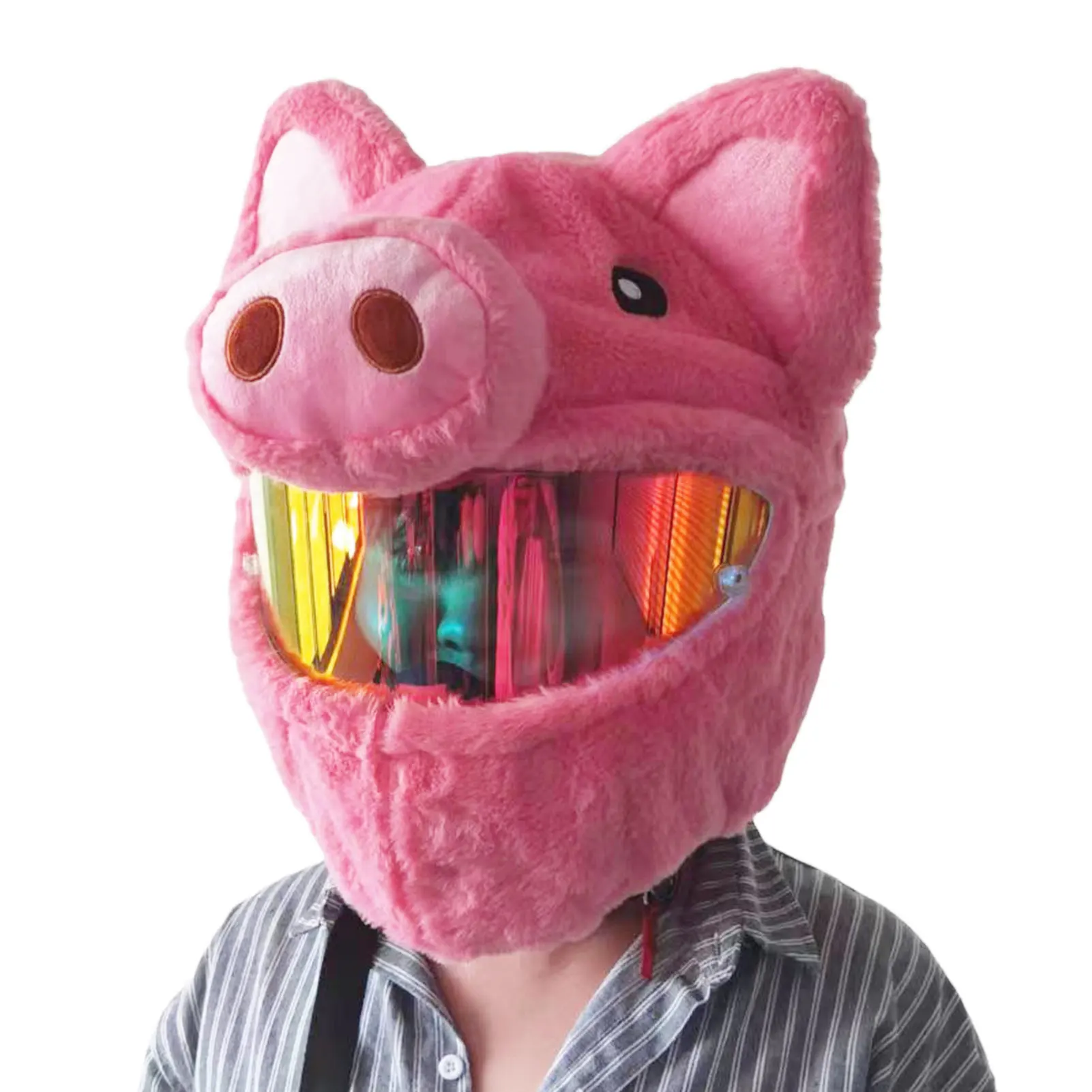 

Плюшевый чехол для шлемов для страйкбола, шлемы для мотоциклов, шлемы, защитный чехол, забавный пышный закрывающий лицо шлем, чехол