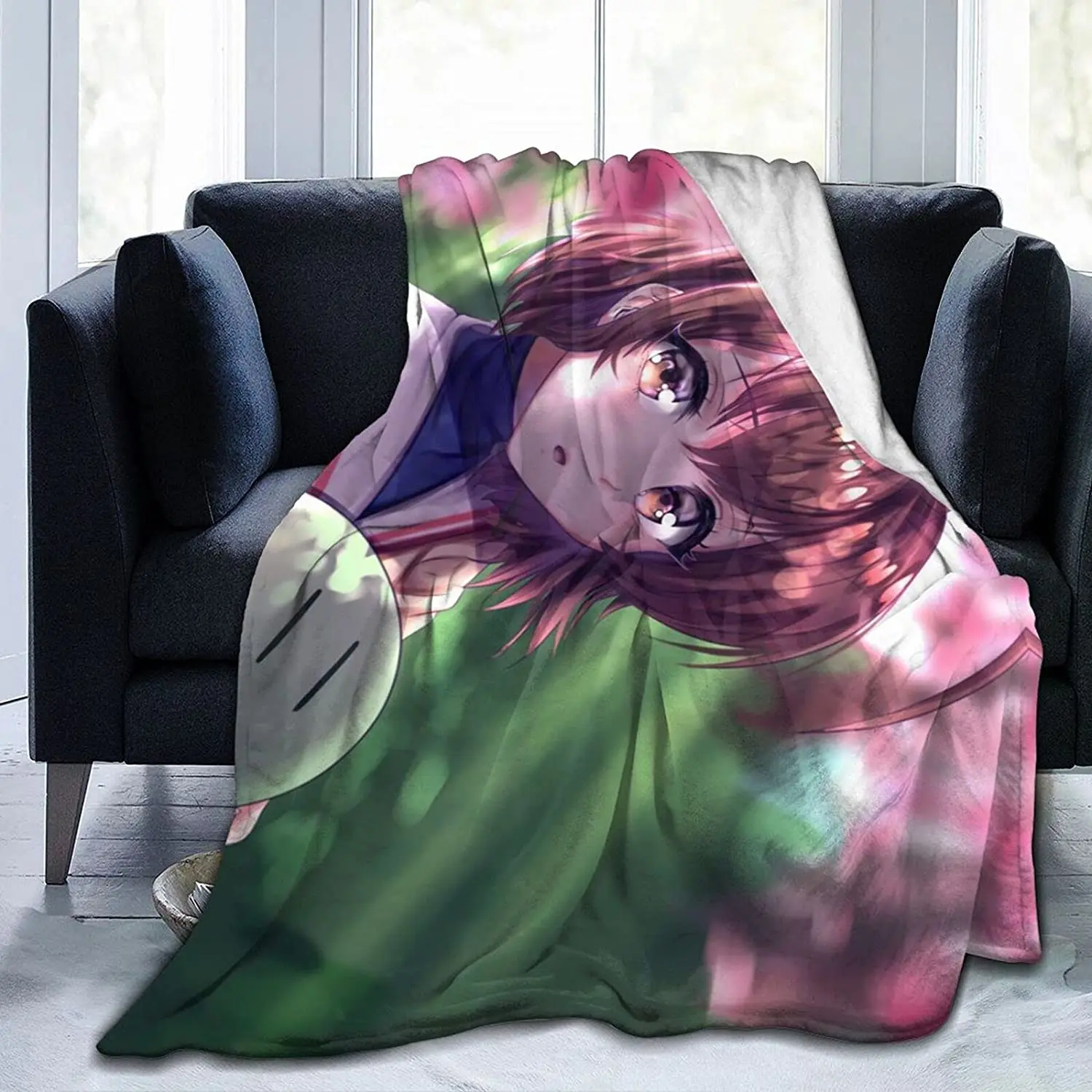 

Nagisa Furukawa Fluffy Soft and Comfortable Blanket, Anime Warm Embrace of Sympathy