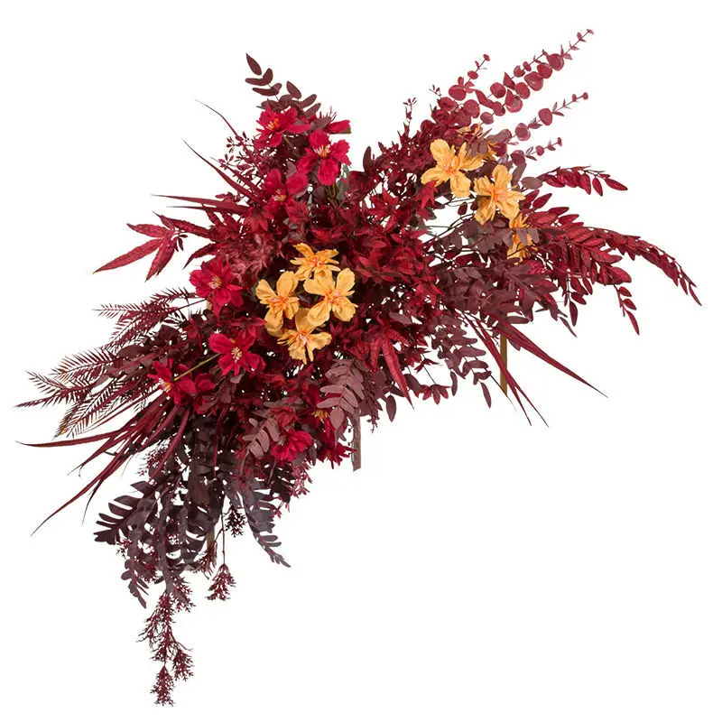 

Flower Row Wall Hanging Flower Wedding Arch Decor Floral Arrangement Church Party Backdrop Window Display