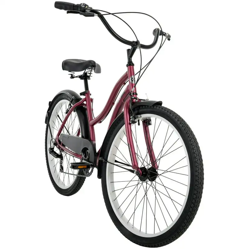 

26-inch 7-speed Cruiser Bike for Women, Pink
